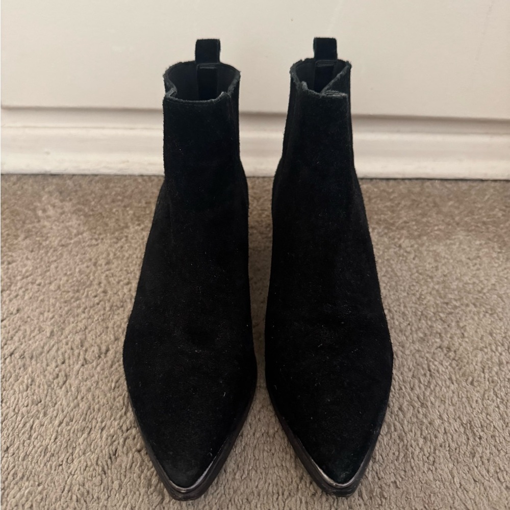 Marc Fisher Black Yommi Chelsea Booties